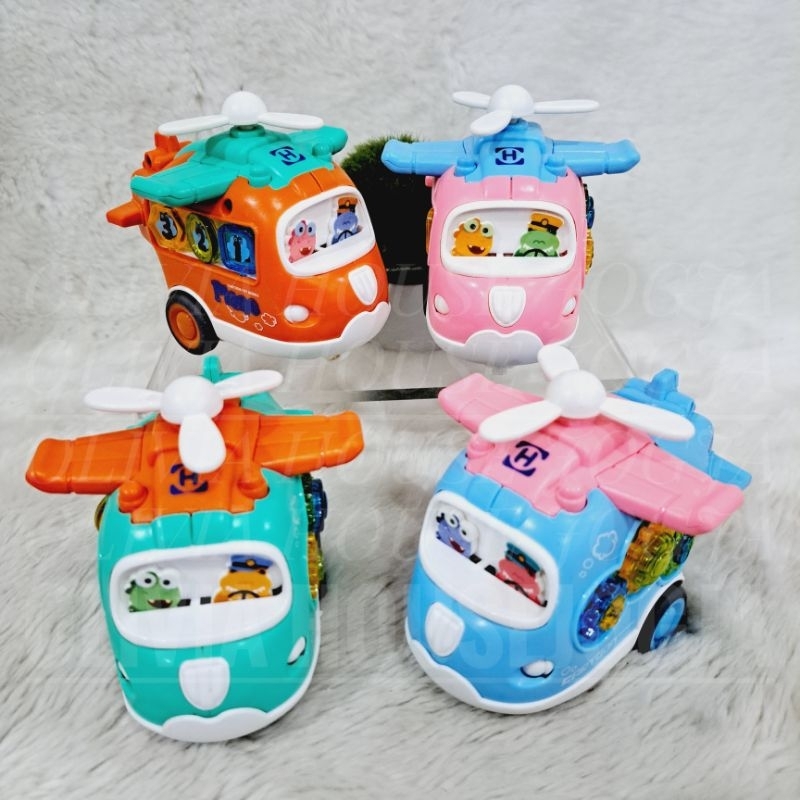 Helikopter Mainan Angka Huruf Pesawat Mainan Puzzle Angka Huruf