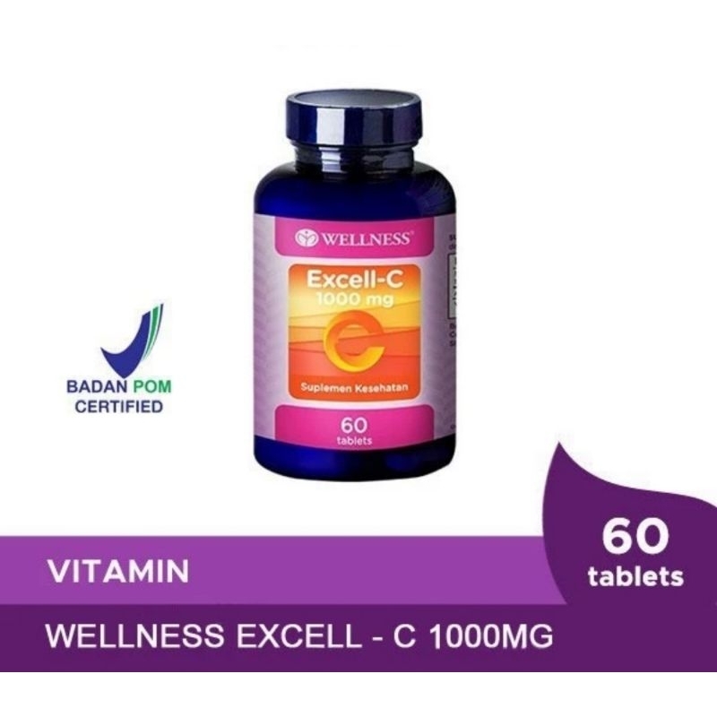 WELLNESS excell C 1000mg 60 tablet vitamin C