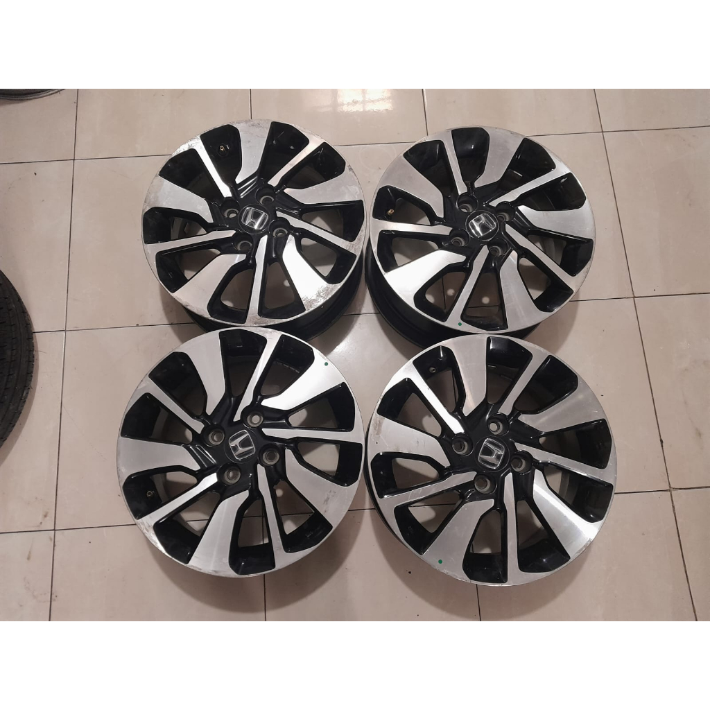 VELG MOBIL ORIGINAL COPOTAN HONDA BRIO RS RING 15 BLACK POLISH LEBAR 6 H4X100