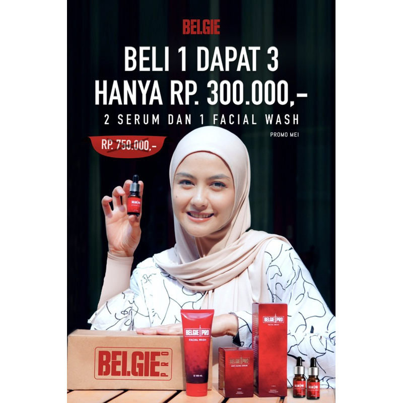 Serum Belgie Pro 2 dan 1 Facial Wash hanya 300rb