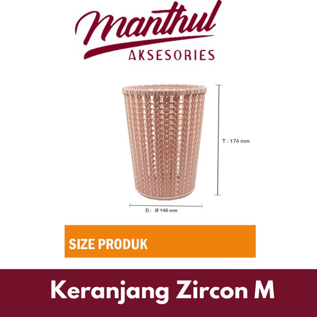 Keranjang Zircon M Keranjang Serbaguna Tempat Penyimpanan Model Rotan