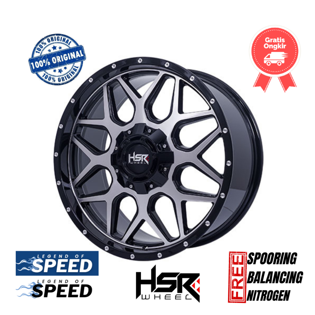 Velg HSR Ring 20 NAIL ( Fortuner, Pajero, Hillux, Navara, Everest Dll )
