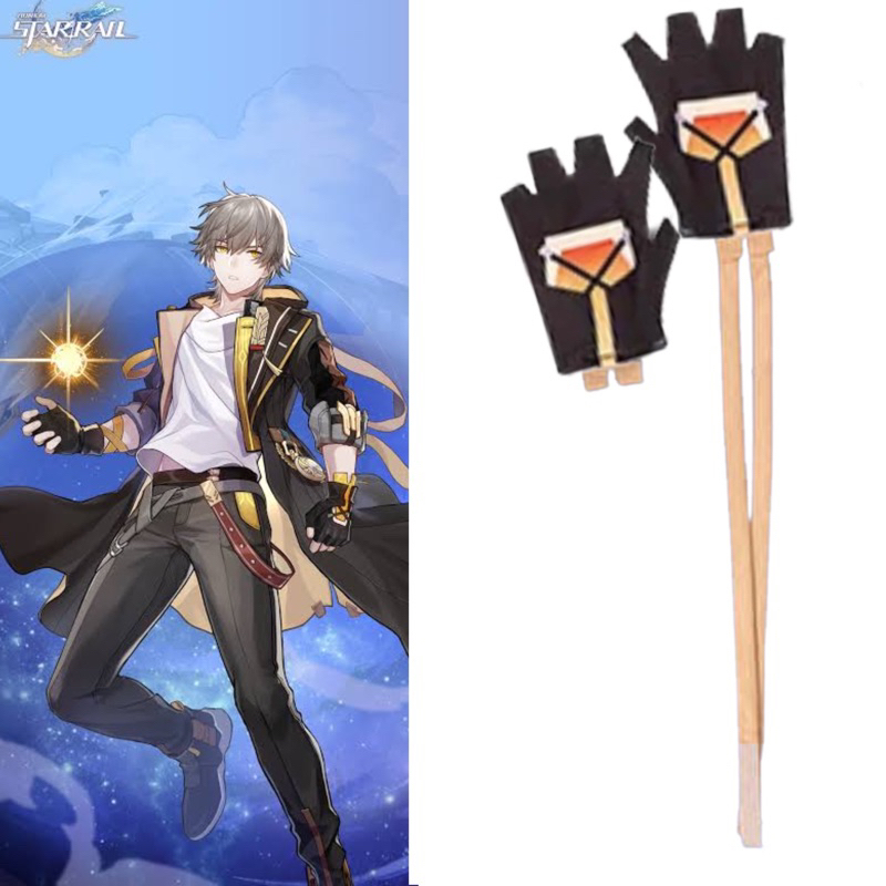 Sepasang Sarung Tangan Glove Caelus MC Honkai Star Rail Cosplay