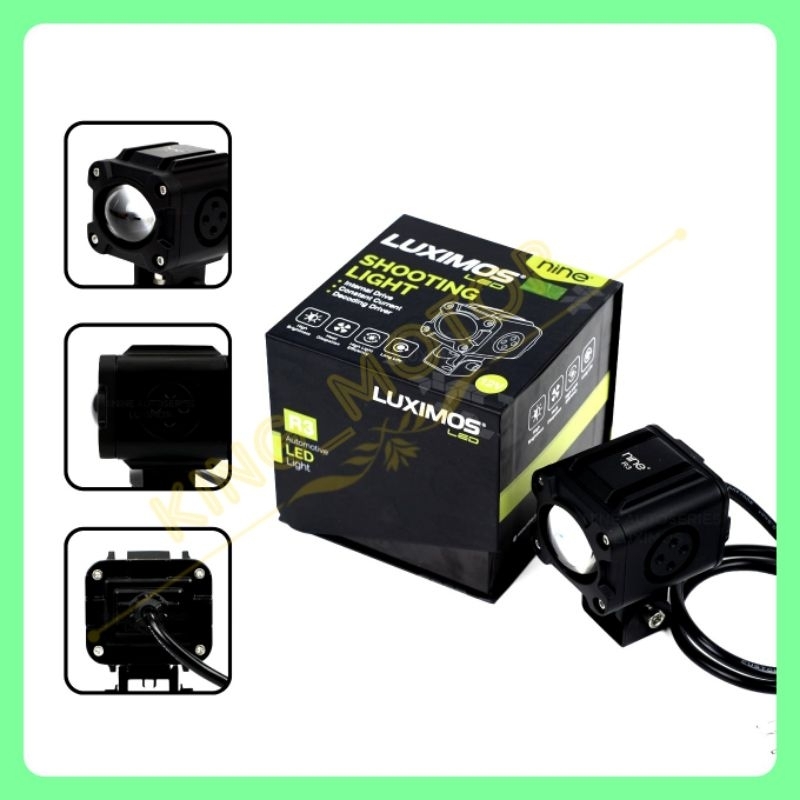 Lampu LED Projector Proji Sorot Tembak LUXIMOX R3 (by 9 NINE)