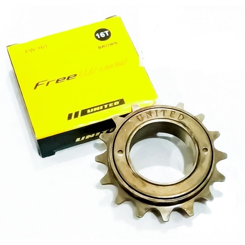 Freewheel United 16T Sprocket Darat Sepeda Single speed BMX Seli MTB Jengki