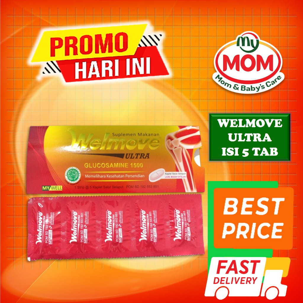 [BPOM] Welmove ULTRA Suplemen Makanan Isi 5 Kaplet / Wellmove Vitamin Kesehatan Sendi / MY MOM