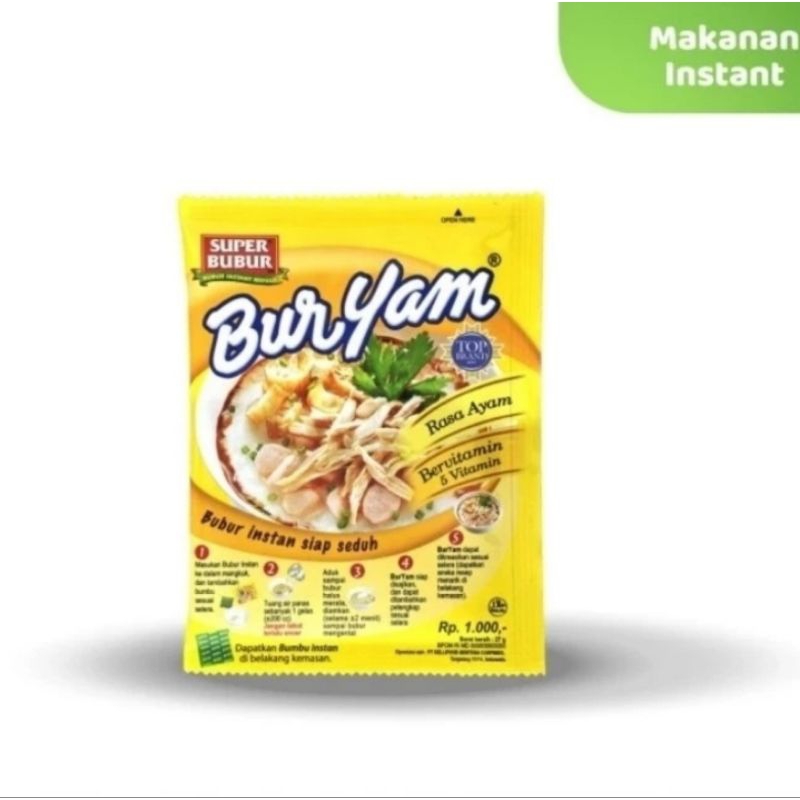 

Buryam Super Bubur saset renceng