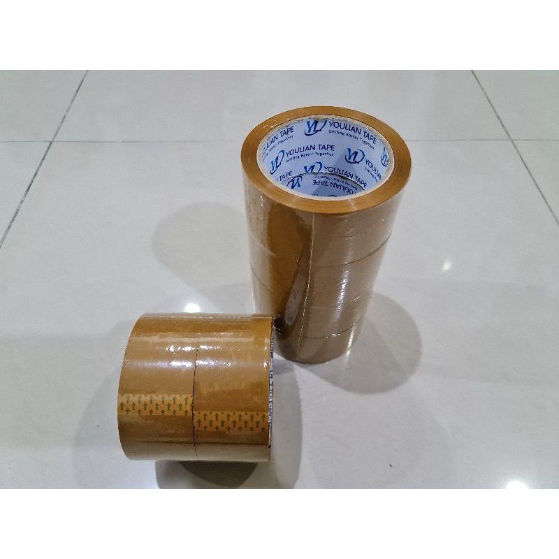 

Lakban Bening 100 yard Isolasi Selotip Clear Tape 45 mm Daya lengket kuat
