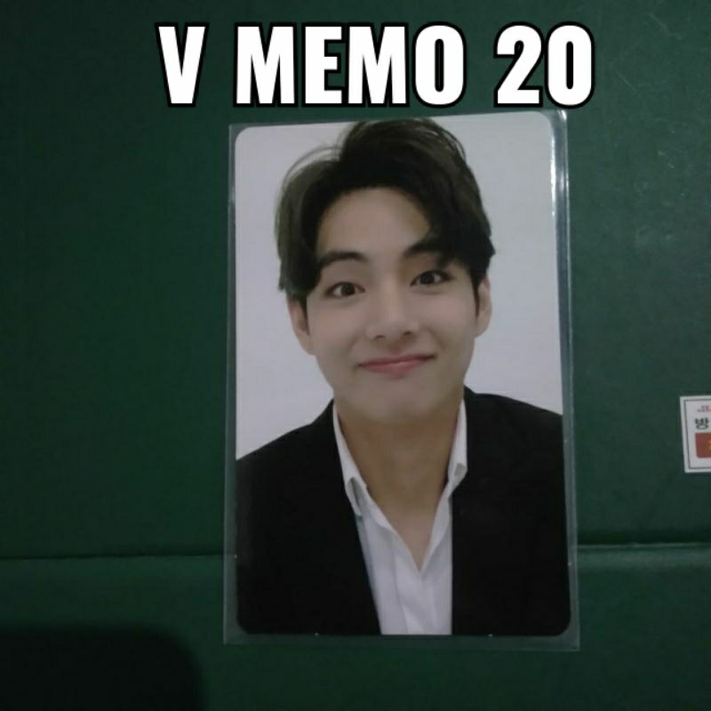 Official Photocard (PC) Memo 2020 DVD Taehyung(V) BTS