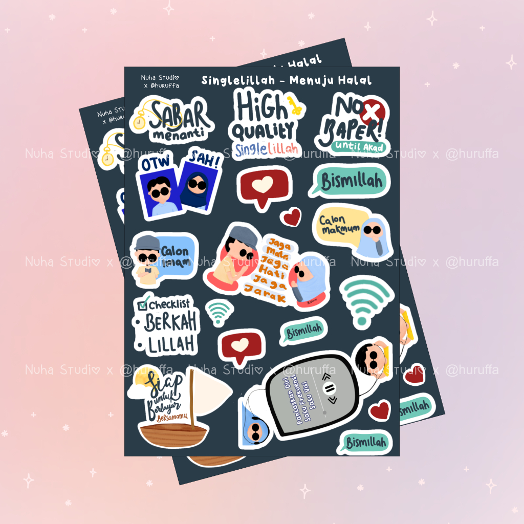 

Sticker by Huruffa | Singlelillah Jomblo Menuju Halal Pasangan Jodoh | Aesthetic Sticker Estetik Stiker HP Laptop Botol Cute Waterproof Scrapbook Diary Journal Bujo Anti Air