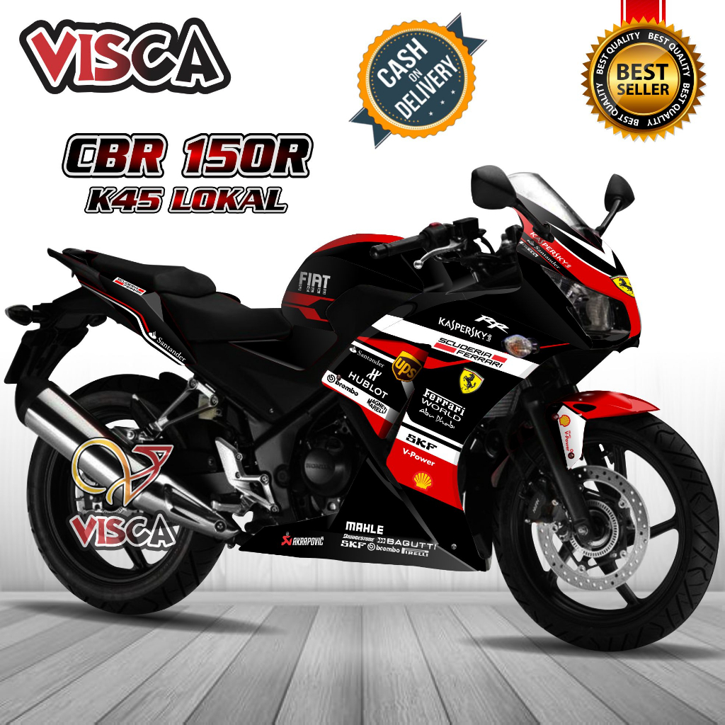 Decal Cbr 150r K45 Lokal Stiker Cbr 150r K45 Lokal Striping Cbr K45 Lokal Stiker Cbr 150r Full Body 