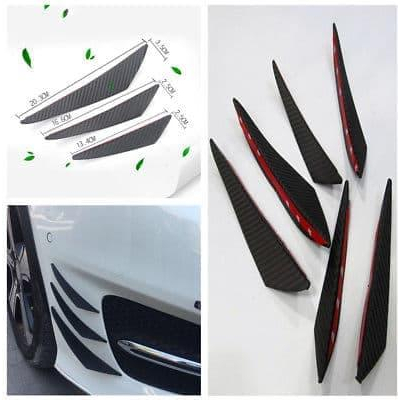 KARET BODY MOBIL CAR LIP FRONT BUMPER ISI 6 CARBON