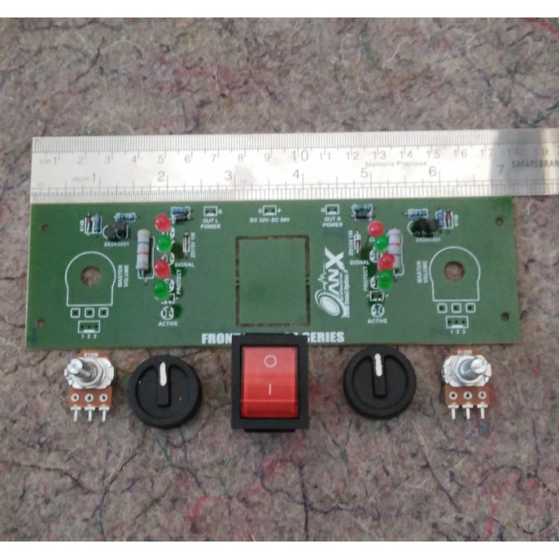 PAKET KOMPLIT PANEL DEPAN CA SERIES CA05,CA10,CA20,CA30+KNOP+POTENSIO+SAKLAR ON OF BESAR