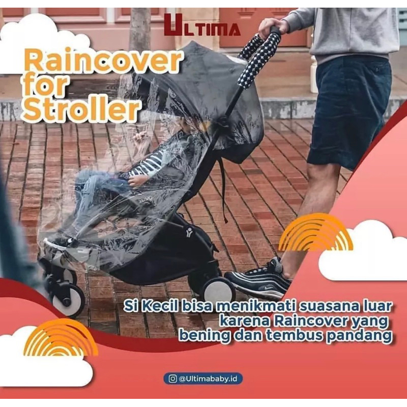 Ultima Stroller Raincover Rain cover Stroller Penutup Stroller Anti Hujan