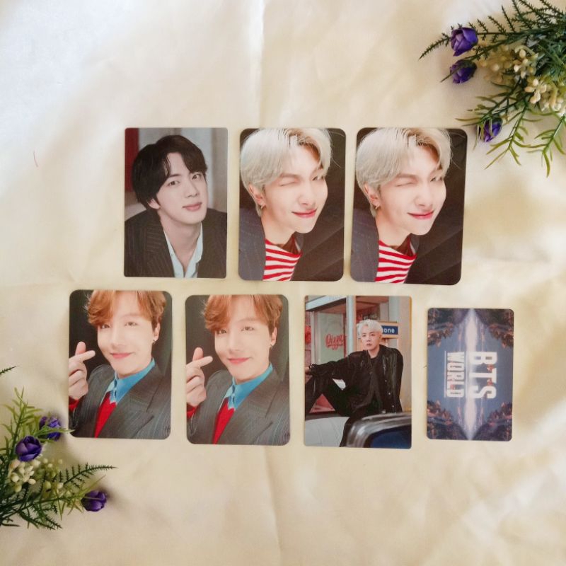 photocard jin rm jhope // pc seokjin namjoon hoseok ls se mpc ptd bts world cashbee // pc bts offici