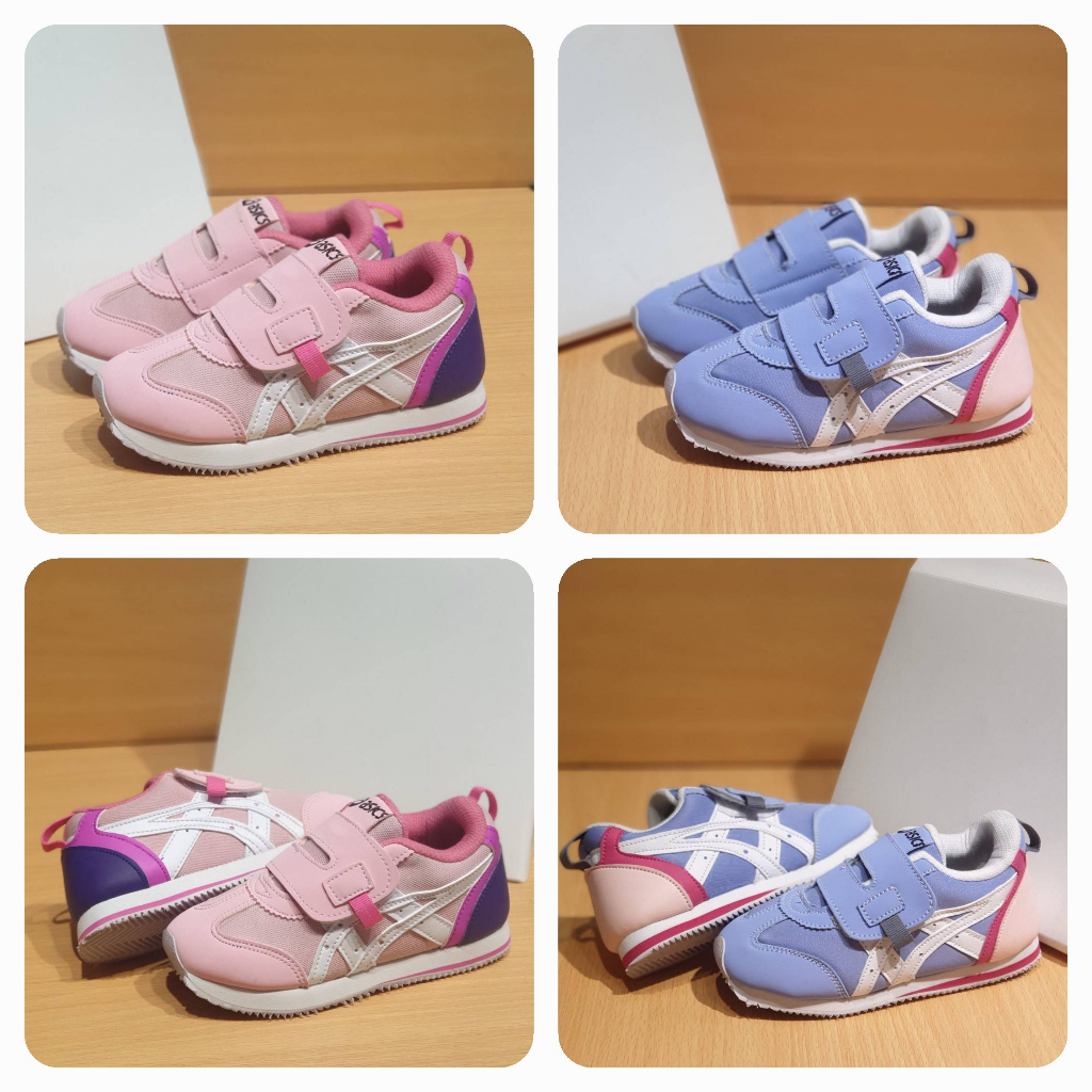 Sepatu Anak Perempuan Asic Idaho Pink Perekat Casual Sneakers Baby Kids Premium