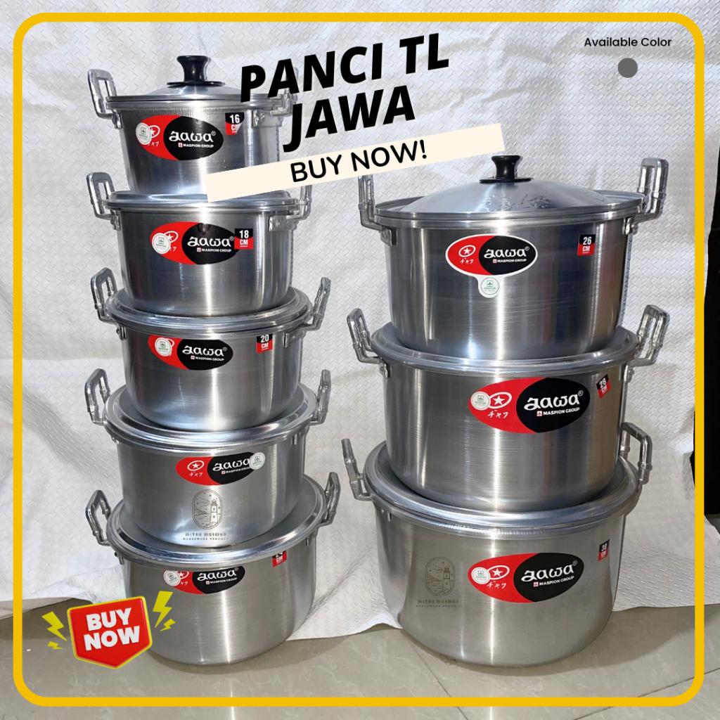 NEW!! PANCI MASAK AIR TL JAWA UKURAN 16-18-20-22-24-26-28-30 CM PANCI REBUS MASPION