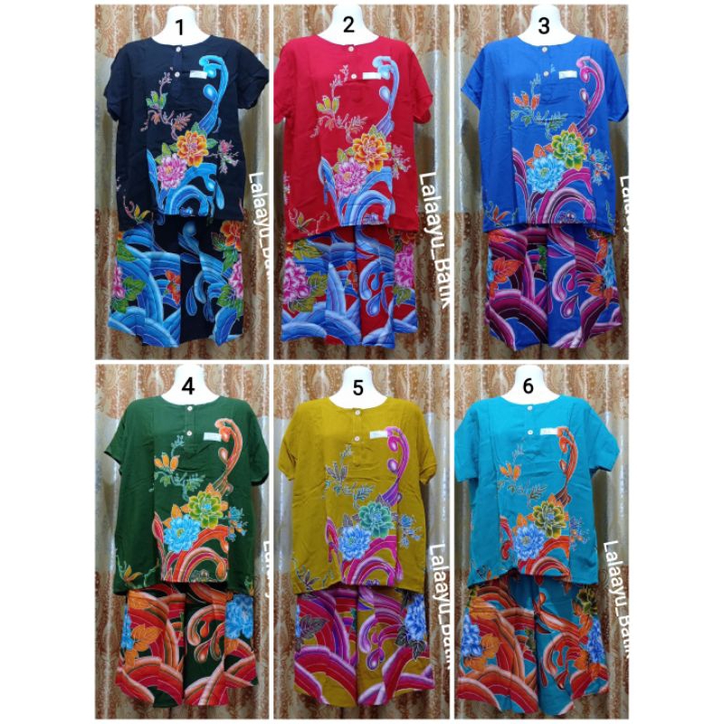 DASTER KENCANA UNGU | KULOT MAXI 75 | SETELAN KULOT | LEBEL BIRU