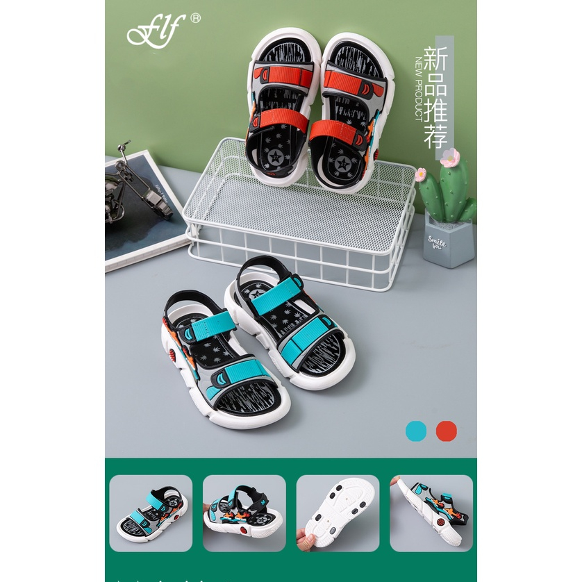 BOBOHO - SANDAL SNRERMSD GUNUNG ANAK IMPOR KARET / SEPATU SANDAL ANAK COWOK IMPORT 2-8 TAHUN