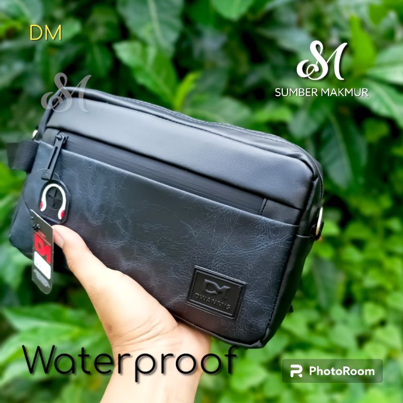 HandBag Pria Kulit Sintetis Medium | Tas Tangan Pria Original by DM | Dompet
