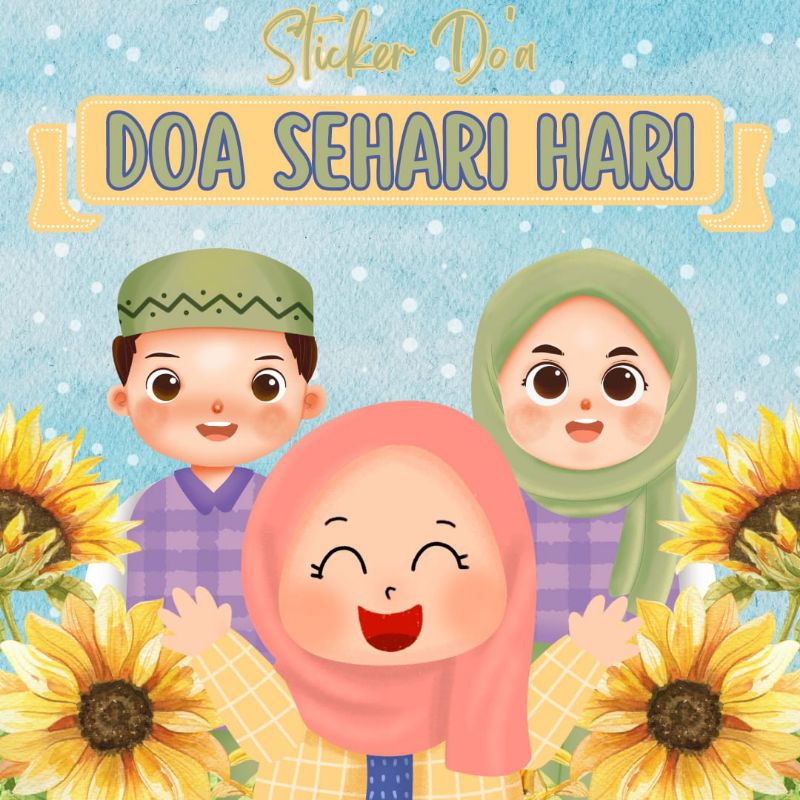 Sticker Doa Sehari Hari | Stiker Doa Anak Sehari Hari