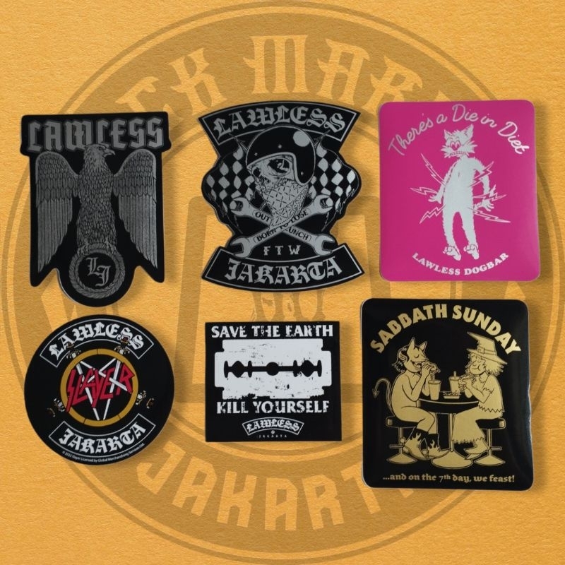 Sticker Pack Lawless Jakarta Original