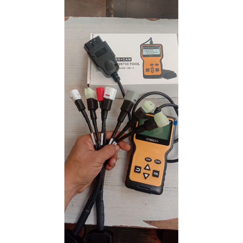 SCANER OBD2 V310 untuk motor obd2 1 PAKET SCANER+KABEL