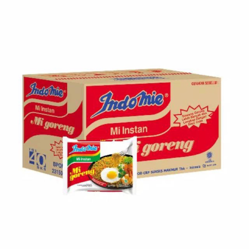 

Indomie goreng 1 dus 40pcs
