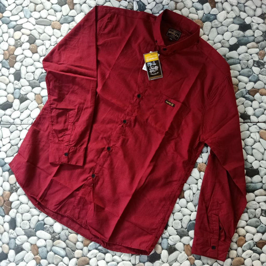 Kemeja Polos Pria Lengan Panjang Kemeja Polos Pria Kemeja Pria Casual Distro Premium Quality