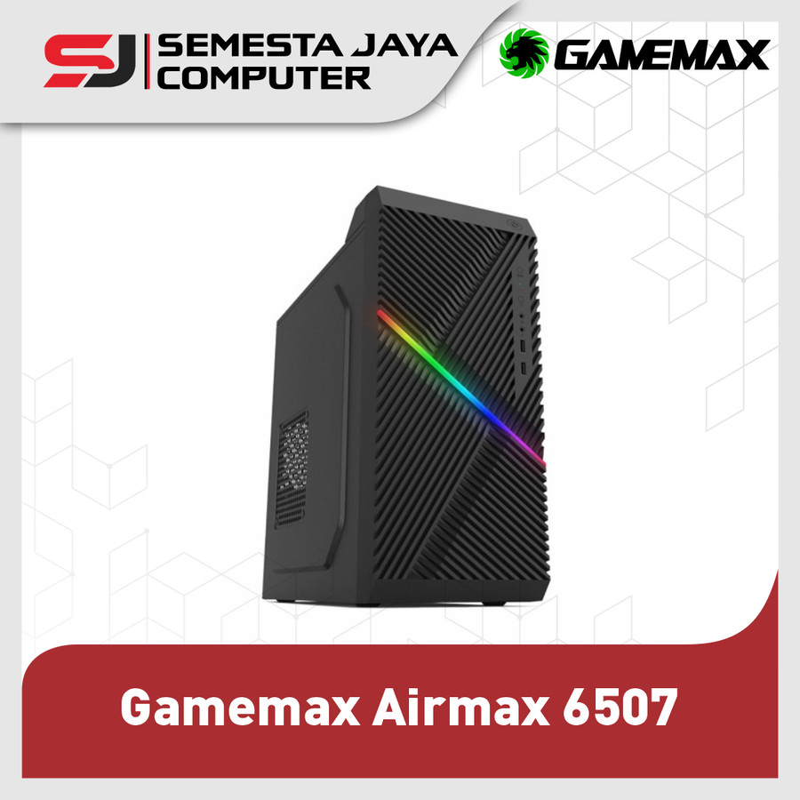 Casing Gamemax Airmax 6507 Micro-ATX PC Case Include PSU 500W