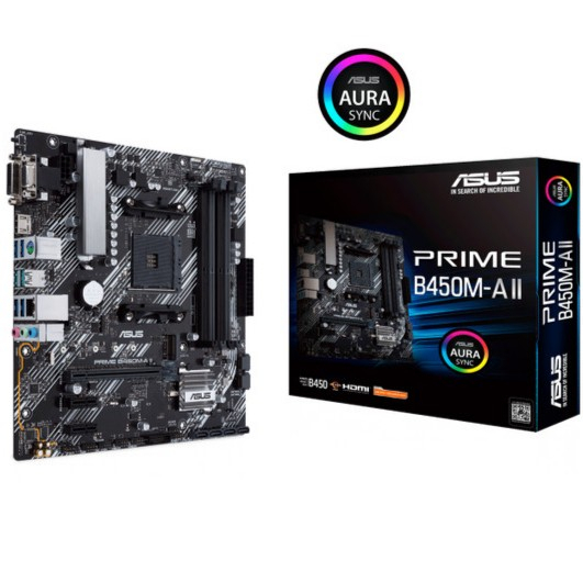ASUS PRIME B450M-A II AMD AM4 MOTHERBOARD
