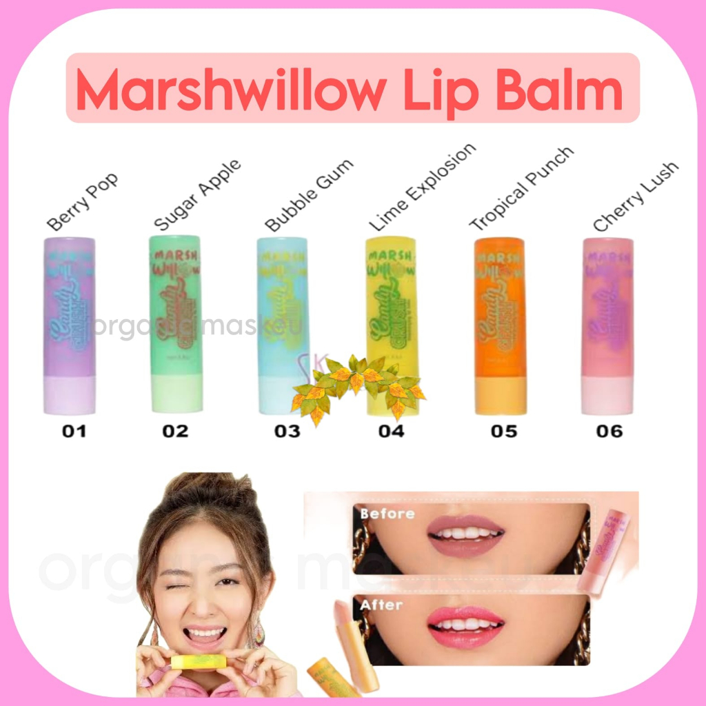 (BPOM) MARSWILLOW LIP BALM|LIP BALM FRUIT|PELEMBAB BIBIR RASA BUAH