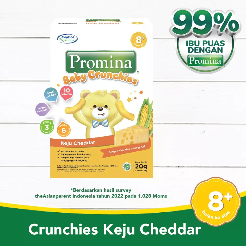 

Promina Baby Crunchies Keju Cheddar 20gr