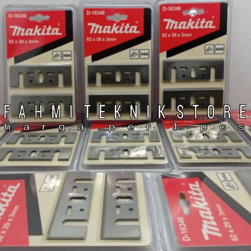 Makita Mata Pisau Serut Kayu 82 × 29 × 3 mm Planer Blade Mata Ketam Original