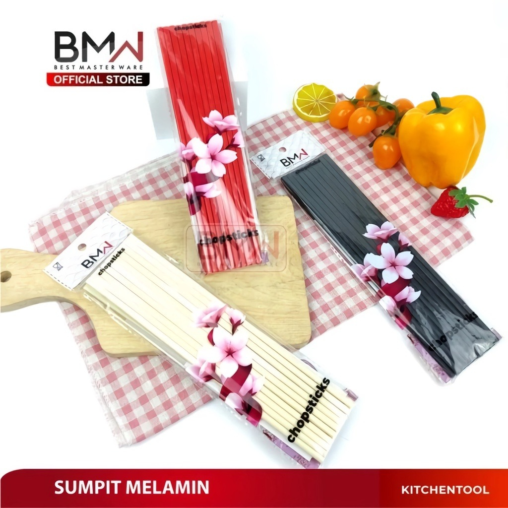 [AGR] PER PACK ISI 10 PCS SUMPIT MELAMIN POLOS / MELAMINE CHOPSTICK