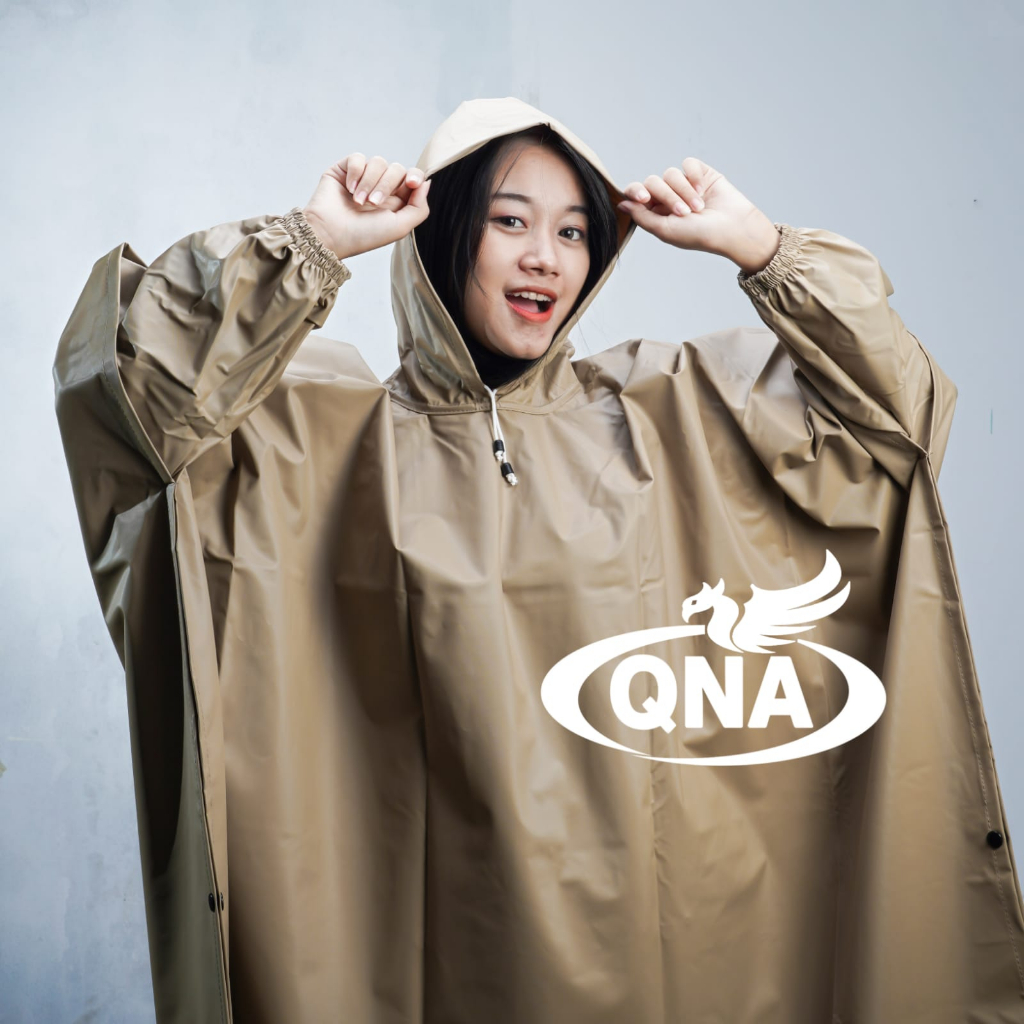 RAINCOAT, JAS HUJAN Terbaik Pria Wanita By QNA Anti Rembes CREAM