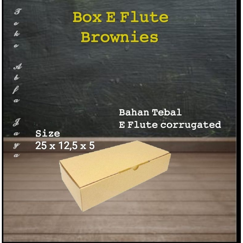 

(Box murah) Box 25 x 12,5 x 5 E Flute coklat .cocok untuk packing snack kue roti souvenir dll