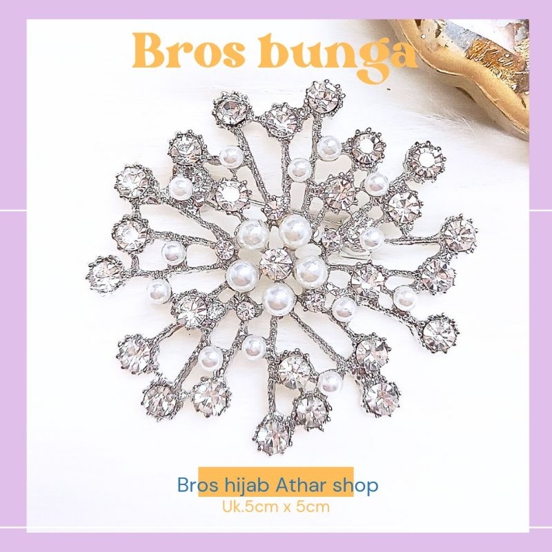 Bros wanita brooch bunga Bros baju Bros kerudung Bross kebaya aksesoris pin hijab by Athar Shop