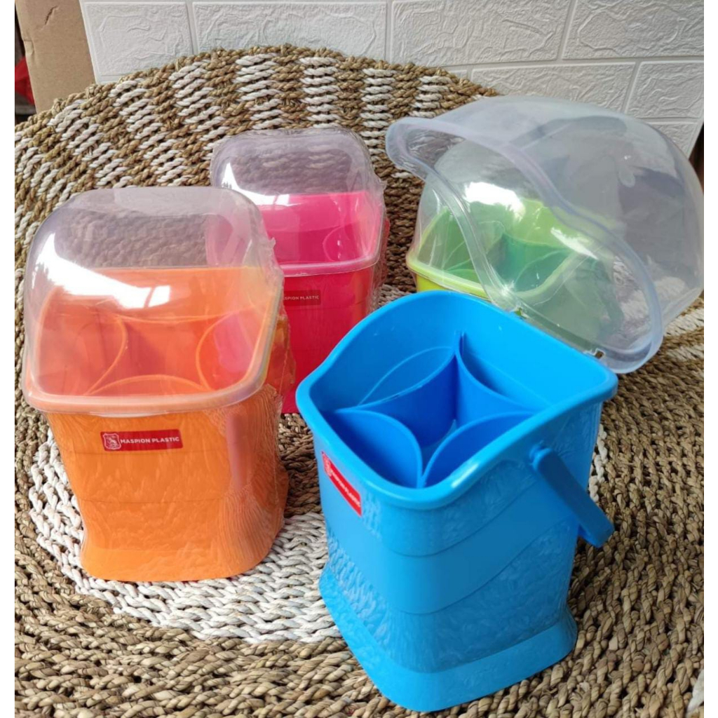 Tempat sendok tutup maspion/wadah sendok/ tempat sendok garpu