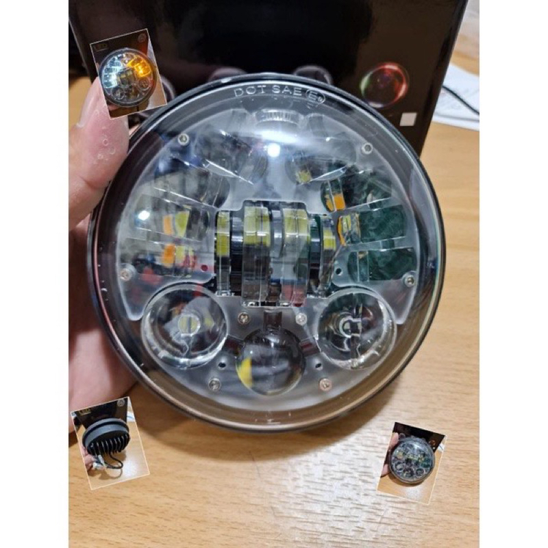 LAMPU DAYMAKER 16 LED 5,75 INCH 75 WATT Lampu daymaker 5,7inc 16LED 2Waterproof universal
