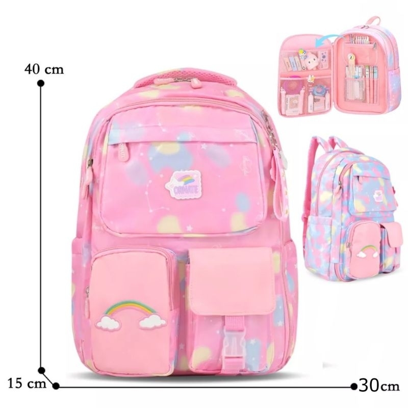 Tas ransel sekolah anak SD perempuan import