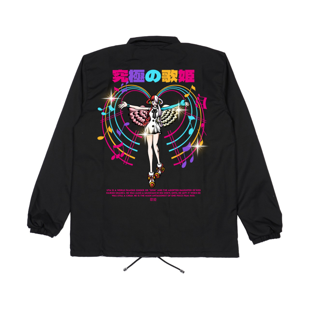 Afterrisen Jaket Windbreaker Anime One Piece Uta