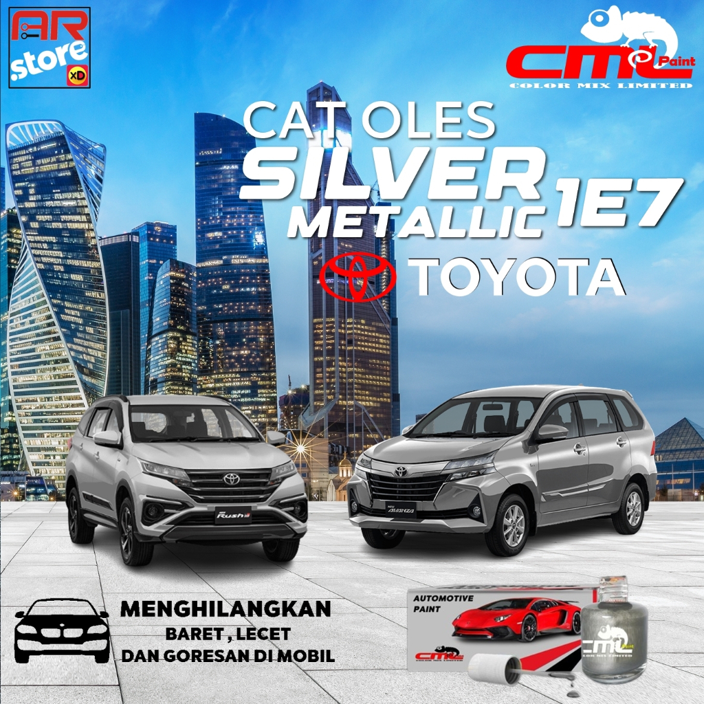 Toyota Silver Metallic 1E7 CML Cat Oles Mobil