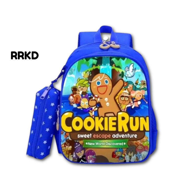 Ransel sekolah tas anak kelas SD TK PAUD karakter GAME COOKIERUN COOKIE RUN