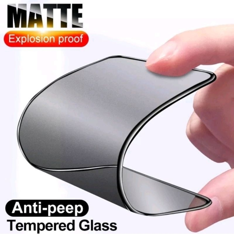Matte Spy Xiaomi Redmi Note 11 4G / Note 11 5G / Note 11 Pro 4G / Note 11 Pro 5G / Note 11E / Note 11S / Note 11T 5G / Note 11 Pro+ / Note 12 / Note 12 5G / Note 12 Pro / Note 12 Pro+  Tempered Glass Ceramic Matte Spy / Anti Gores Keramik Privasi