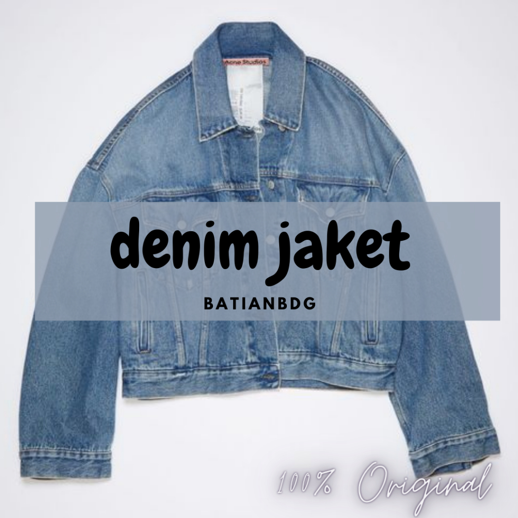 Jaket Jeans denim wanita   / Jaket crop / Jaket vintage  / Jaket Oversize / jaket trucker Ori Part 1
