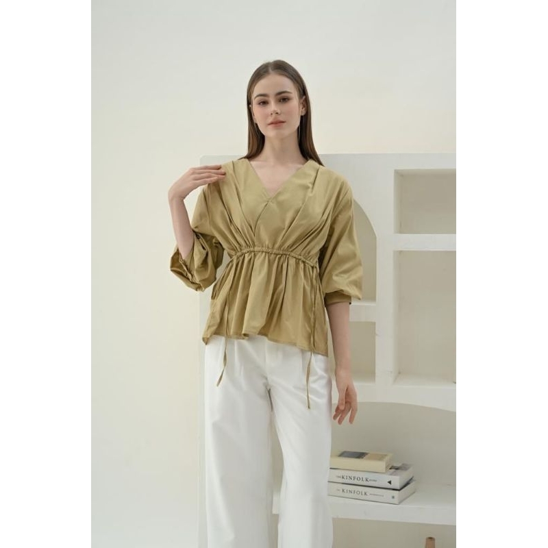 CONSENNSO wrap blouse