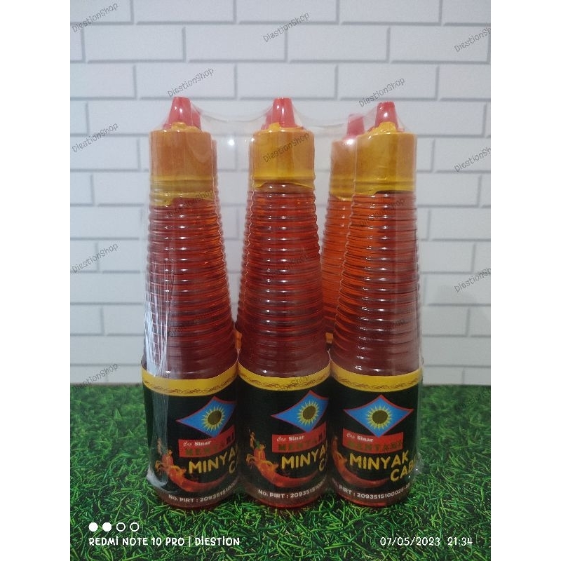 Paket Hemat Minyak Cabe Cap Sinar Mentari Isi 6 Botol 150mL