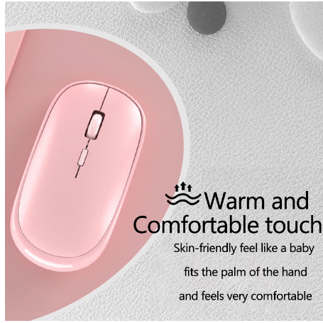 Mouse Wireless silent bisukan Slim Tipis 2.4G Optical Portabel Mouse Gaming Office Dengan Untuk PC Laptop