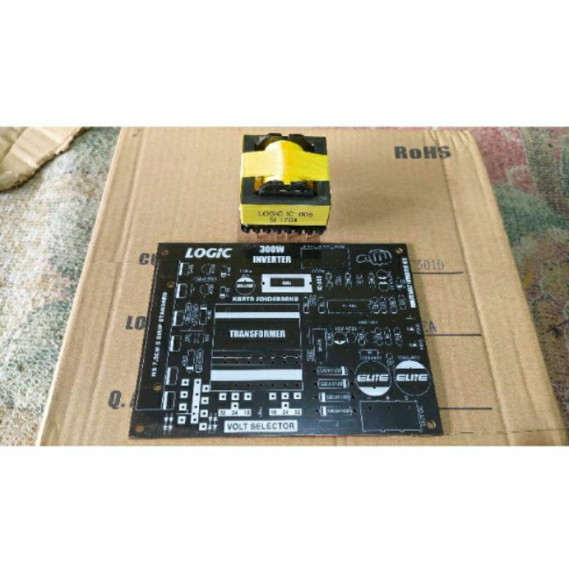 PCB INVERTER DC TO DC PLUS TRAVO Sudah Lilitan